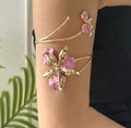 🌸 Bracelet de Bras Fleur Élégance Dorée