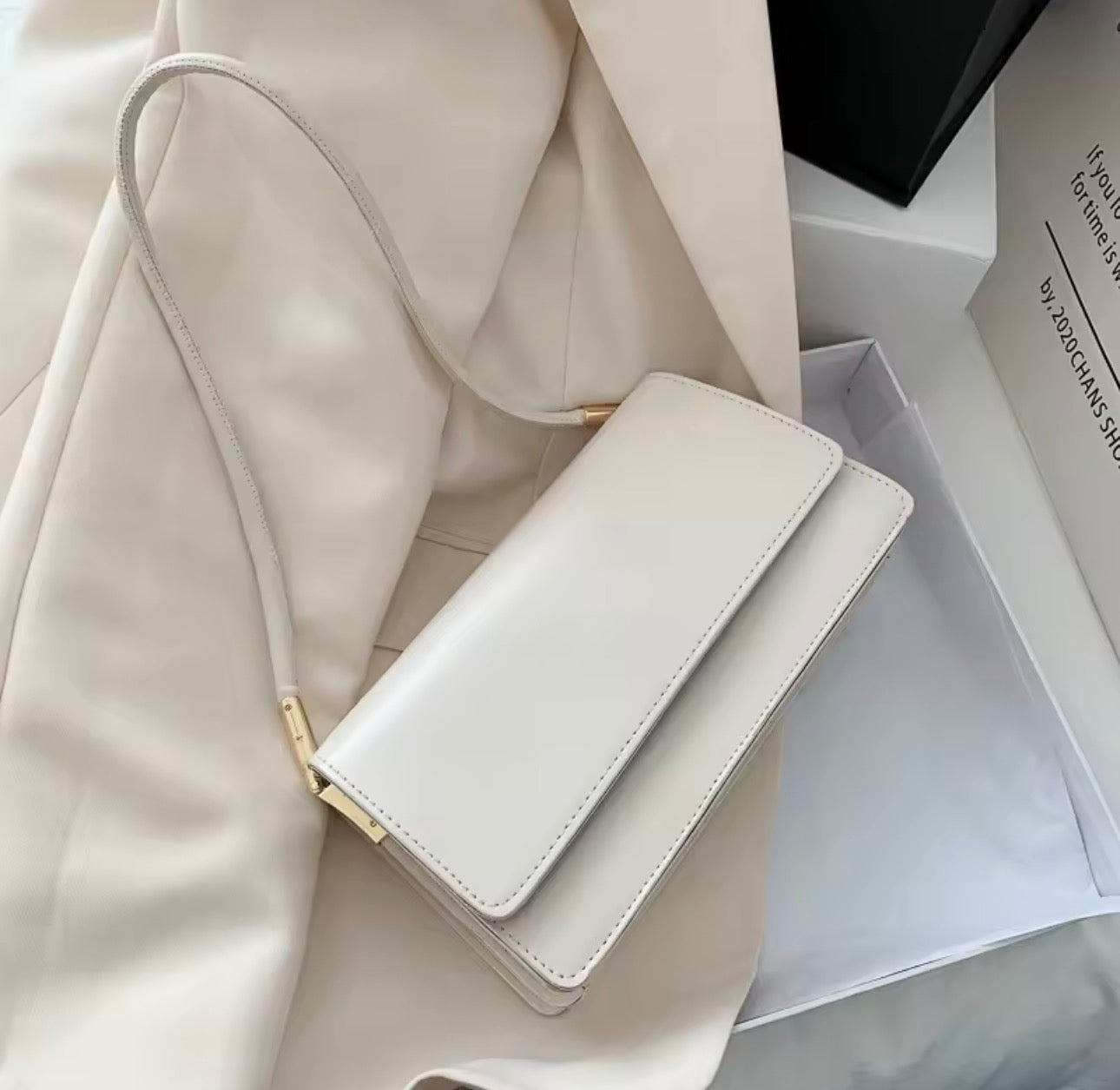 Sac à main rétro en cuir PU solide pour femme, sac sous les bras initié