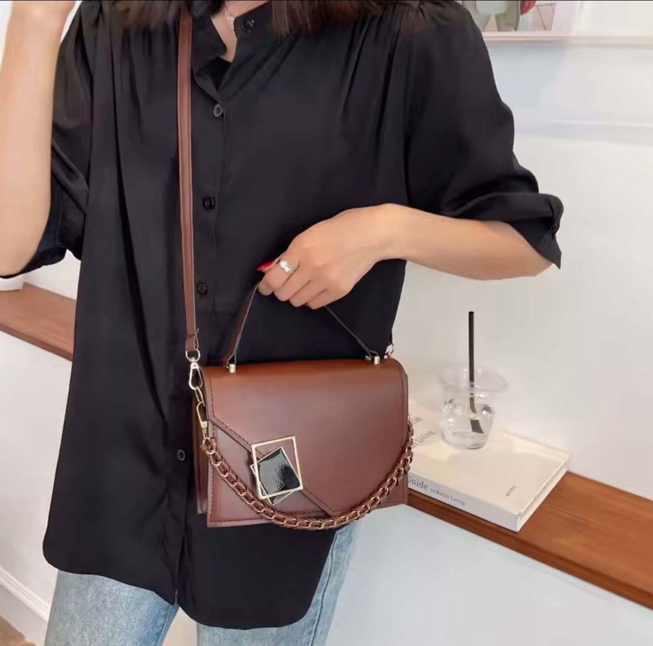 Sac à main minimaliste populaire, nouveau sac à bandoulière simple