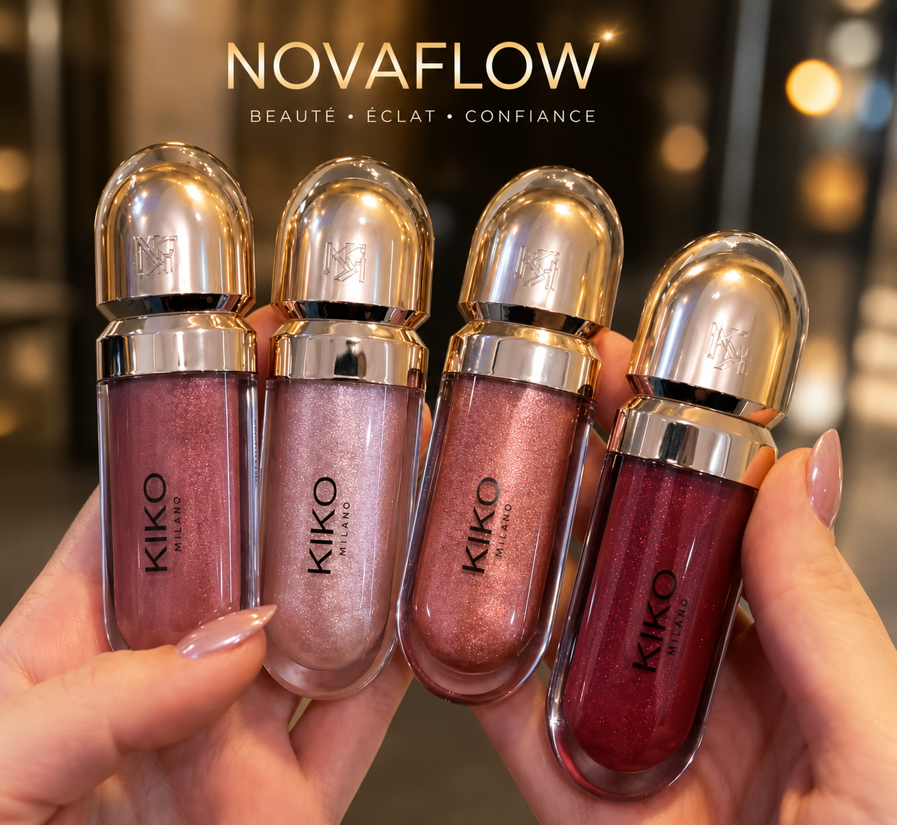 💄 NovaFlow™ Gloss Capsule Luxe – Brillance Miroir Hydratante ✨