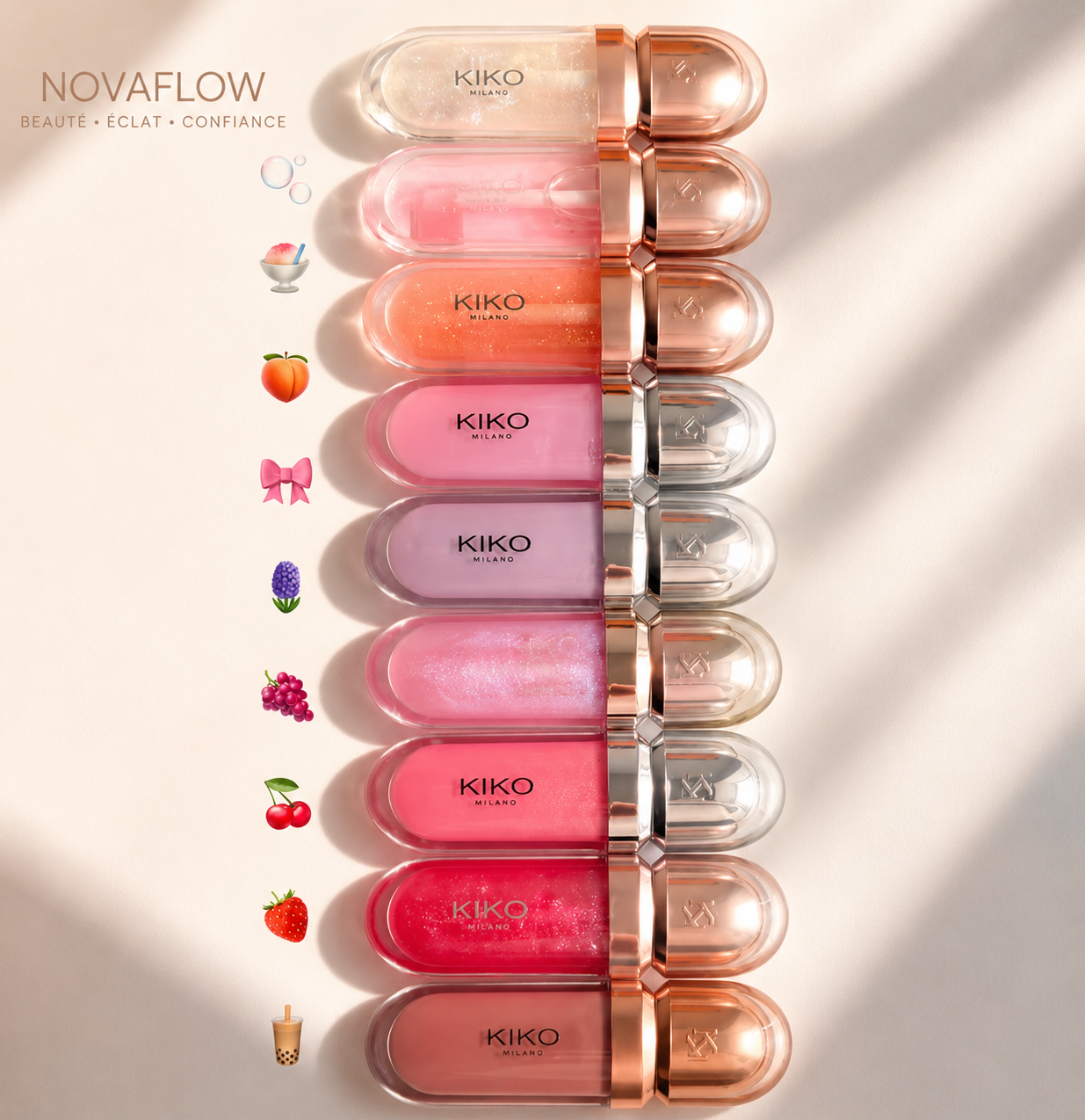 💄 NovaFlow™ Gloss Capsule Luxe – Brillance Miroir Hydratante ✨