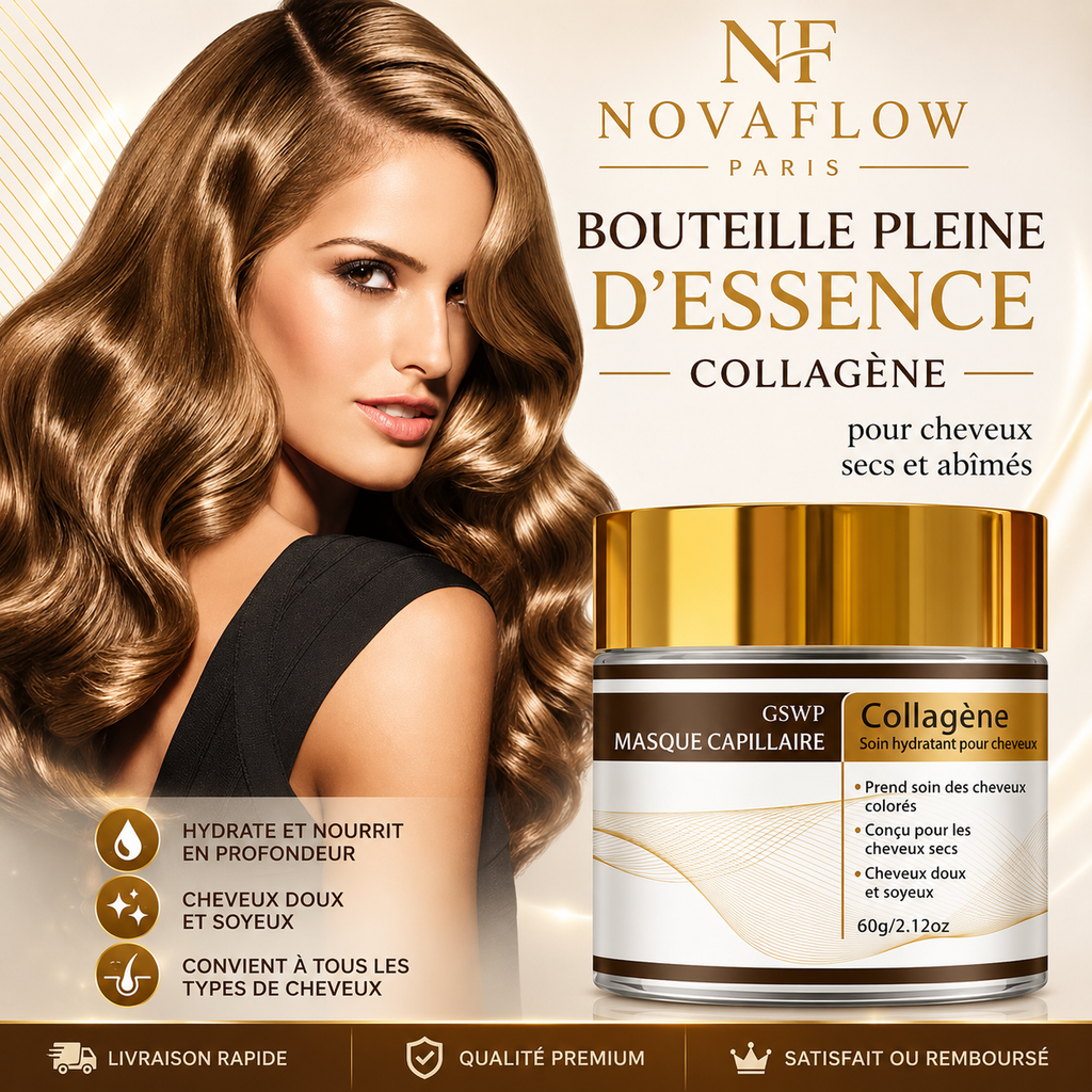 ✨ Masque Capillaire au Collagène – Réparation Intense & Hydratation Profonde
