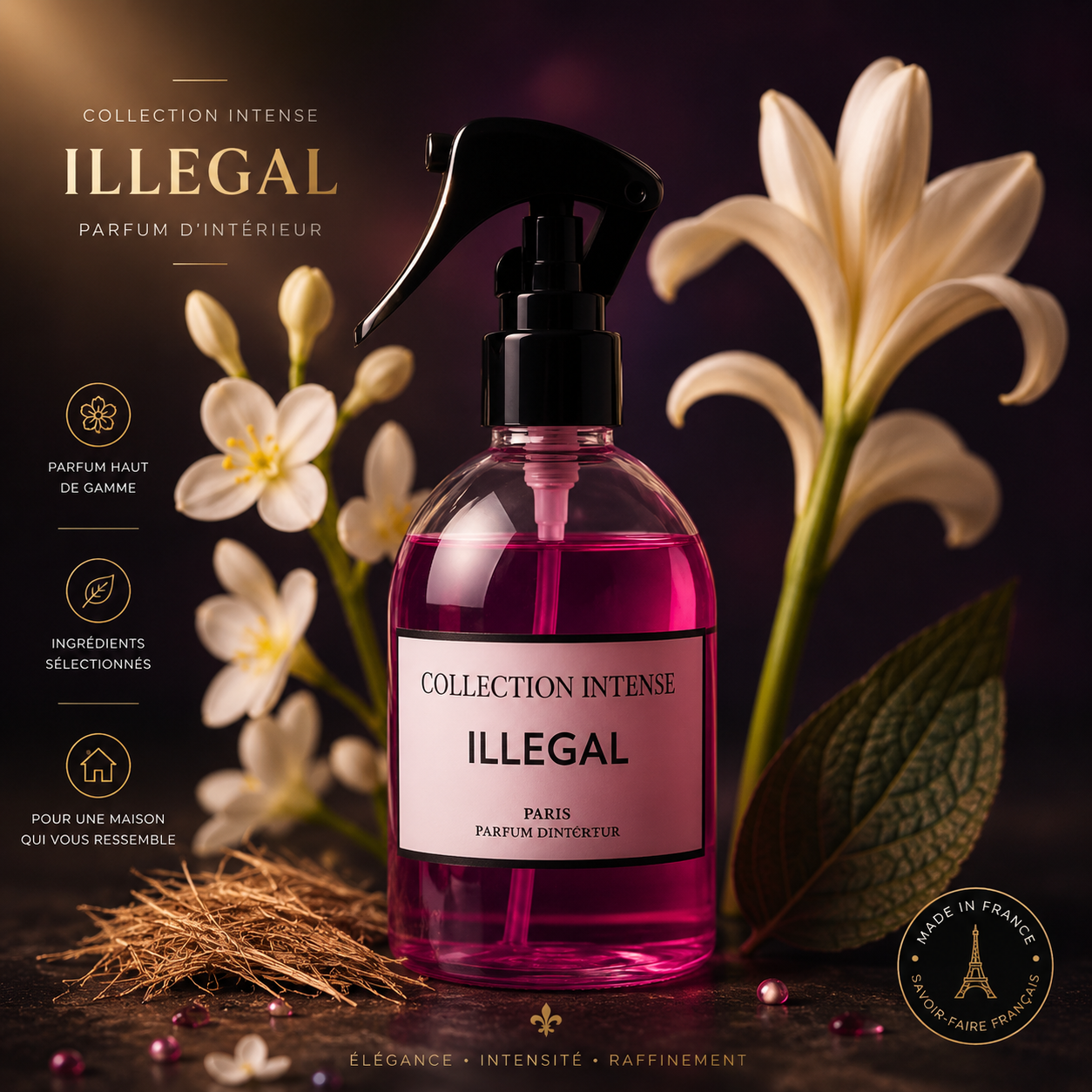 ✨ Collection Intense ILLEGAL – Parfum d’Intérieur Premium | Élégance & Fraîcheur Longue Durée