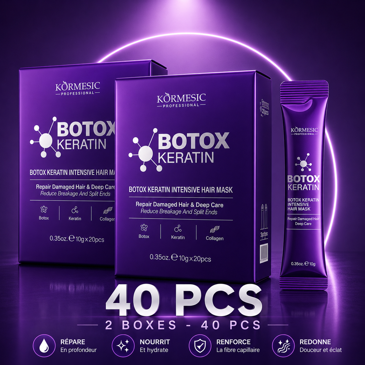Masque Capillaire Botox Kératine – Réparation Intensive & Brillance Professionnelle
