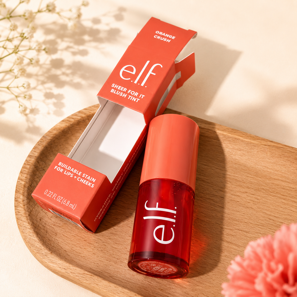 e.l.f. Sheer For It Blush Tint – Cherry Cola | Teinte Lèvres & Joues Longue Tenue