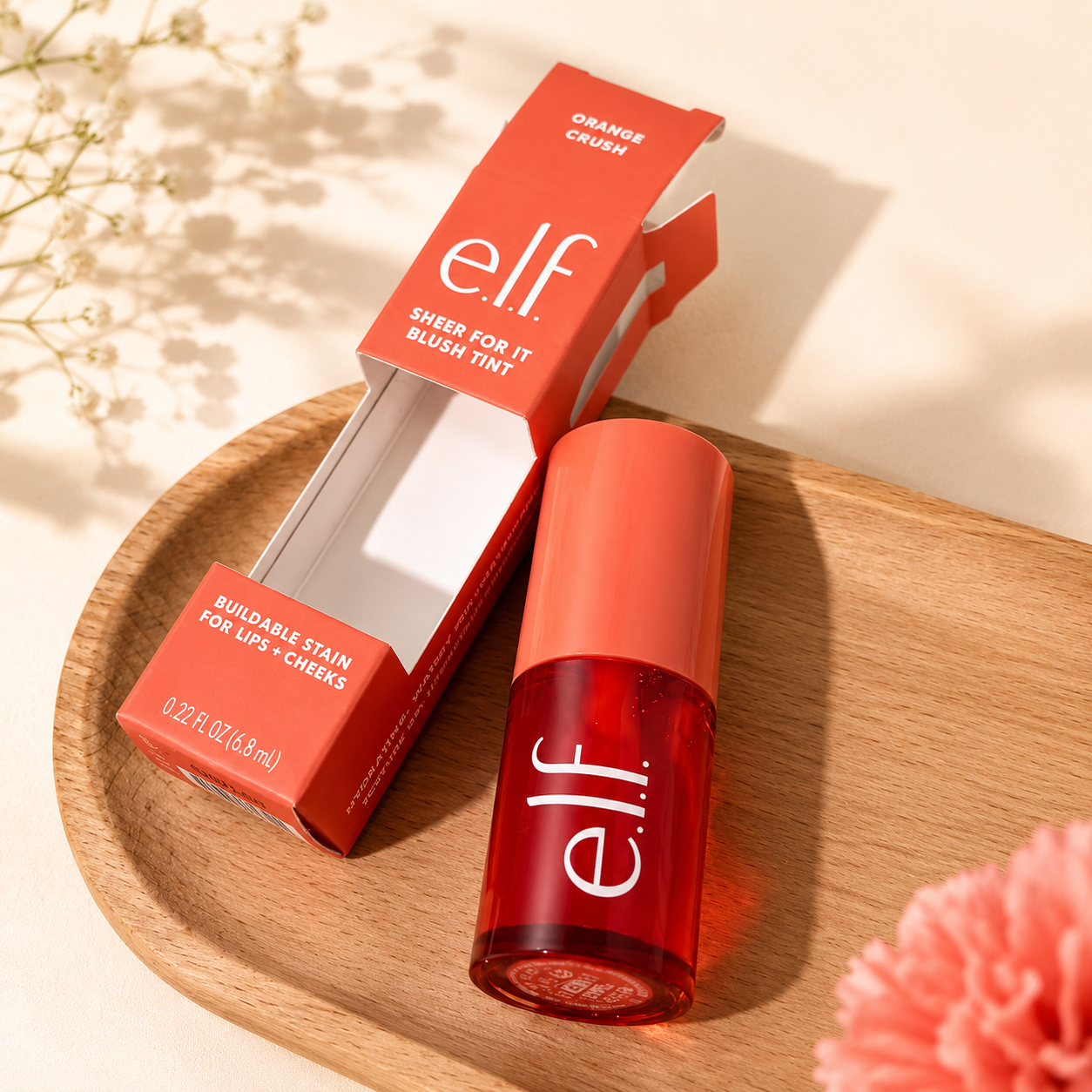e.l.f. Sheer For It Blush Tint – Cherry Cola | Teinte Lèvres & Joues Longue Tenue