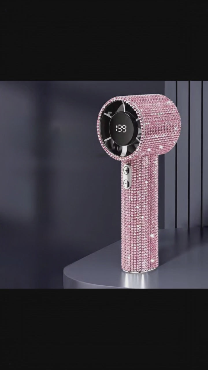 NovaFlow Glam™ | Ventilateur Portable Cristal